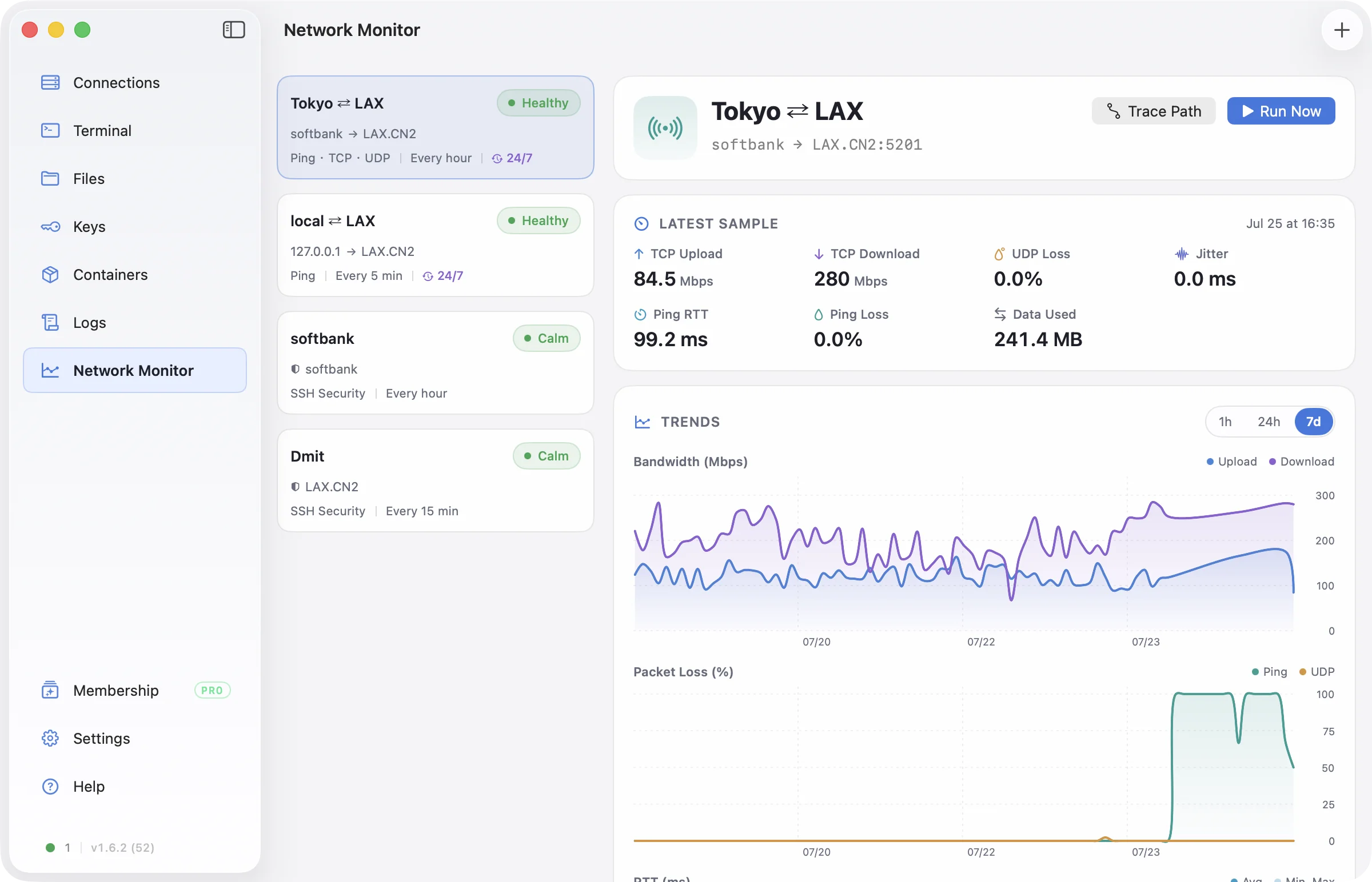 Network Monitoring in Nexus Shell